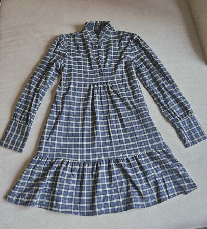 Blue Plaid Zara Woman Dress Size S 🔷️