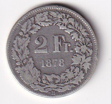 Tutti le monete: 2 Franken 1878 rar – Usato da Neuchâtel venduto da karlpierrino