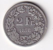 2 Franken 1878 rar