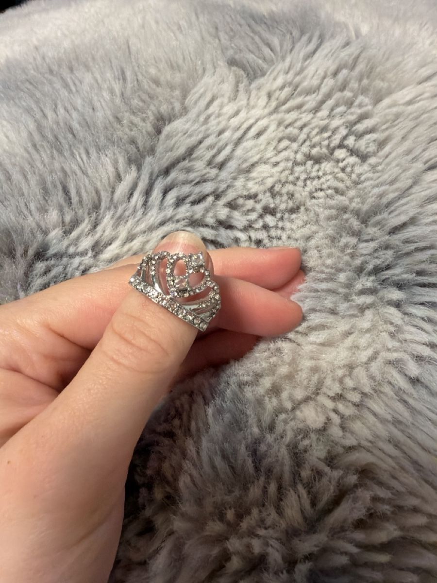 Anelli: Ring Krone silberfarben mit Schmucksteinen Grösse 7 – Nuovo e nell'imballaggio originale da Bassersdorf venduto da Sandy456 1