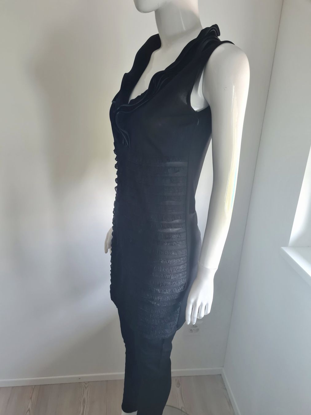 Top: Schwarzes Top/ Minikleid Gr. M elegant & schick – Usato da Schaffhausen venduto da Catboot01