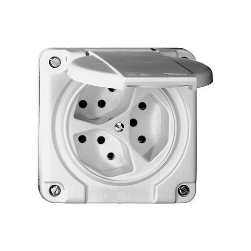 Feller Spine: UP-Steckdose FH 3xT13 NUP CO weiss – Nuovo e nell'imballaggio originale da Zürich venduto da papaplatte