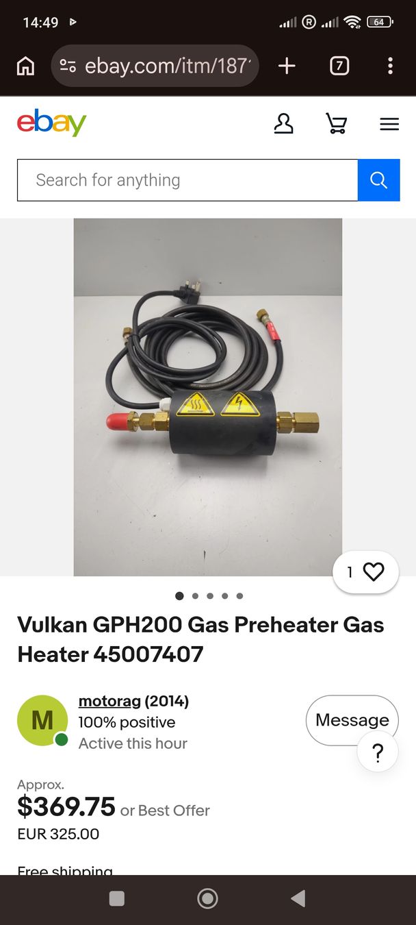 Autres appareils pour le jardin: Vulkan GPH 200 Gas Vorwärmer, 200W,  – D'occasion à Schinznach Bad par siv_r99g 3