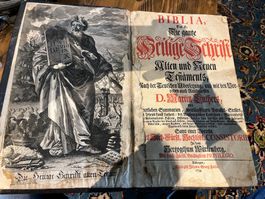 Antike Bibel 1739 die Komplete heilige Schrift