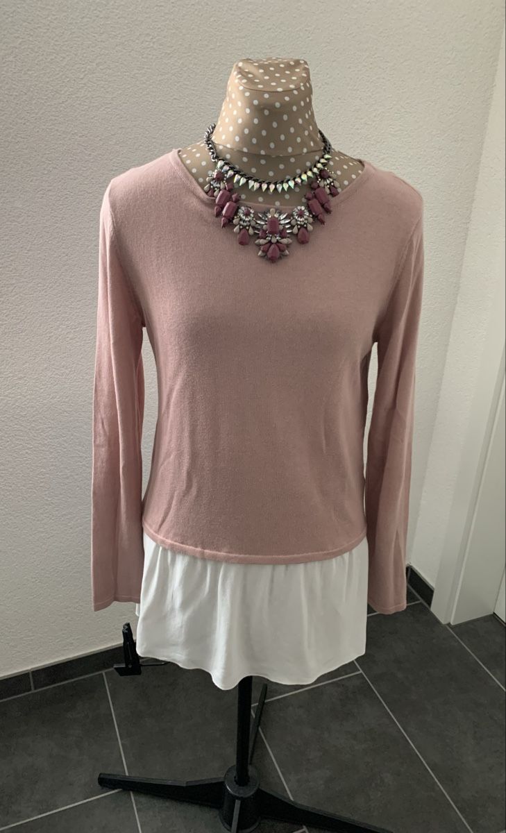 Maglioni & Felpe: Street One Pullover, Grösse 34, Rosa/Weiss – Usato da Frick venduto da Cirilla