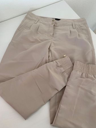 Sommerhose cremefarben Claudia Sträter 36