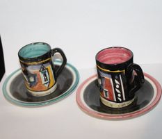 rare und spezielle Moccatassen / Espressotassen Ziegler SH
