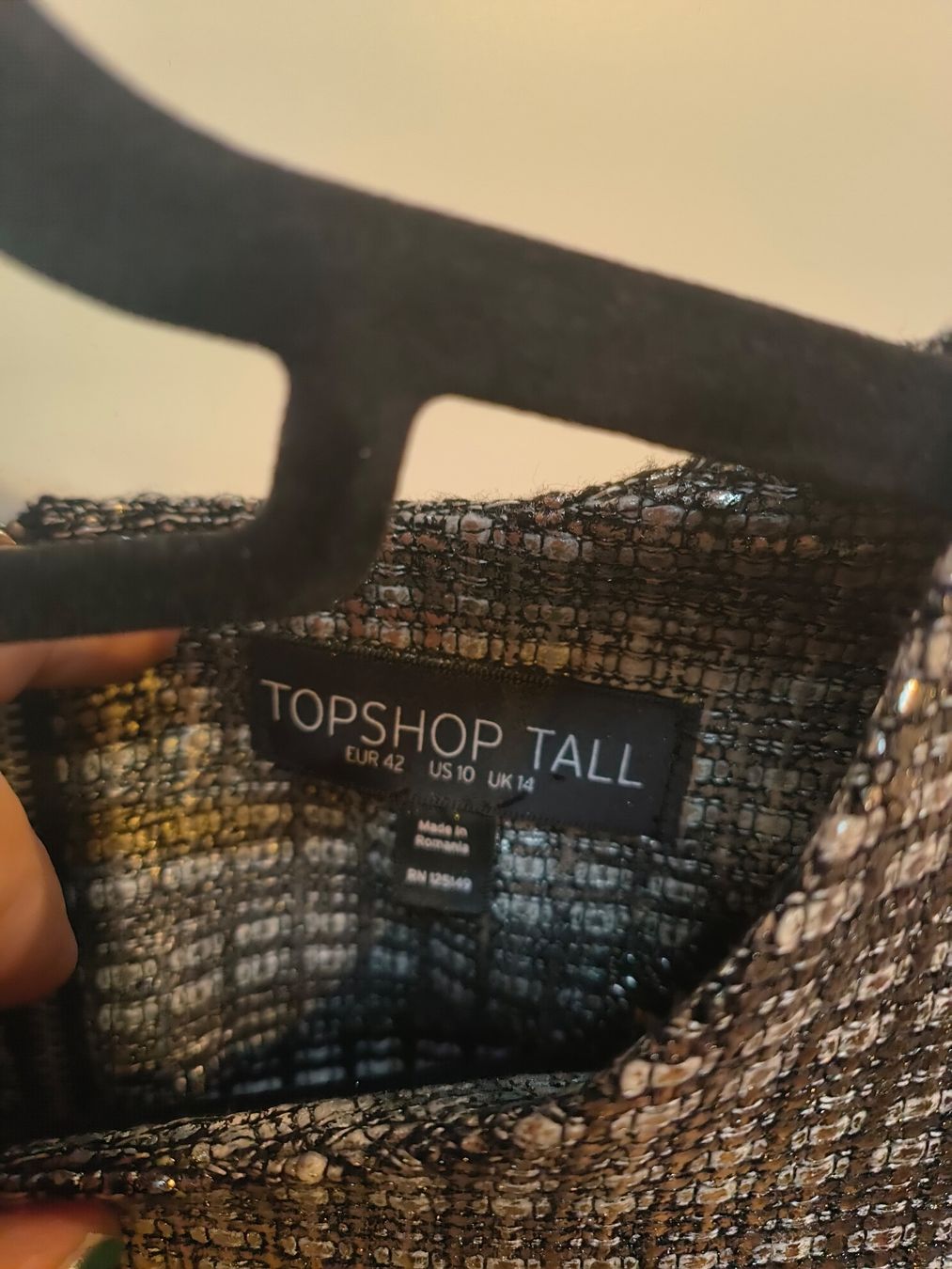 Topshop Vestiti: Topshop Kleid, Silber, Gr. 42, festlich – Usato da Thalwil venduto da jabi 1