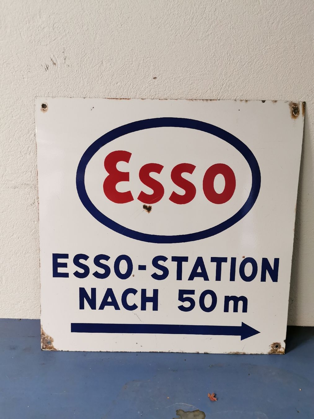 Insegne: Original ESSO Emailschild – Usato da Buchrain venduto da Blue_Marlin