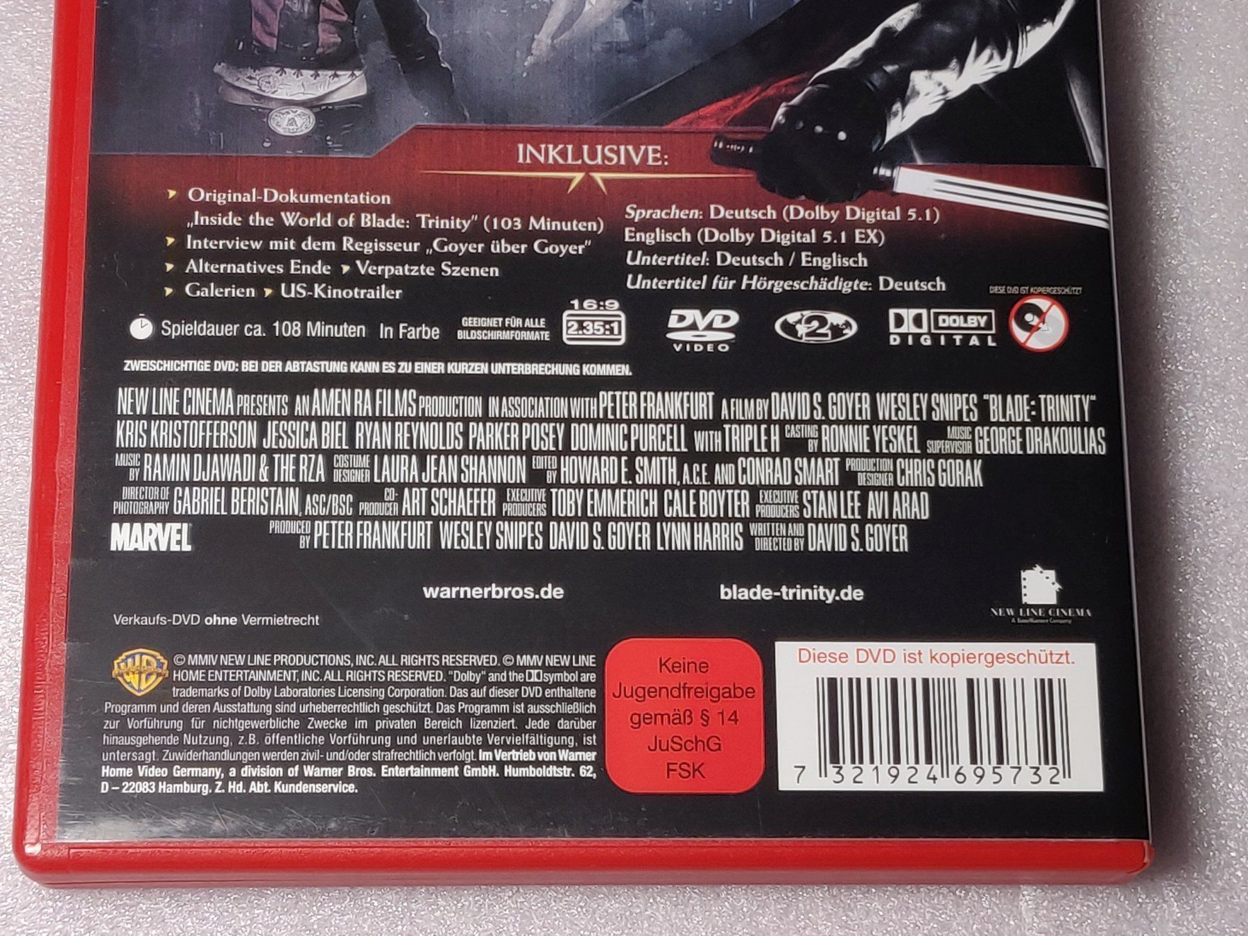 Alle DVDs: Blade 3 / Original Kinofassung / 2 DVD – Gebraucht aus Zollikofen von Blackie 3