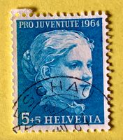 Nr.J 205 GESTEMPELT Mädchenbildnis 1964  