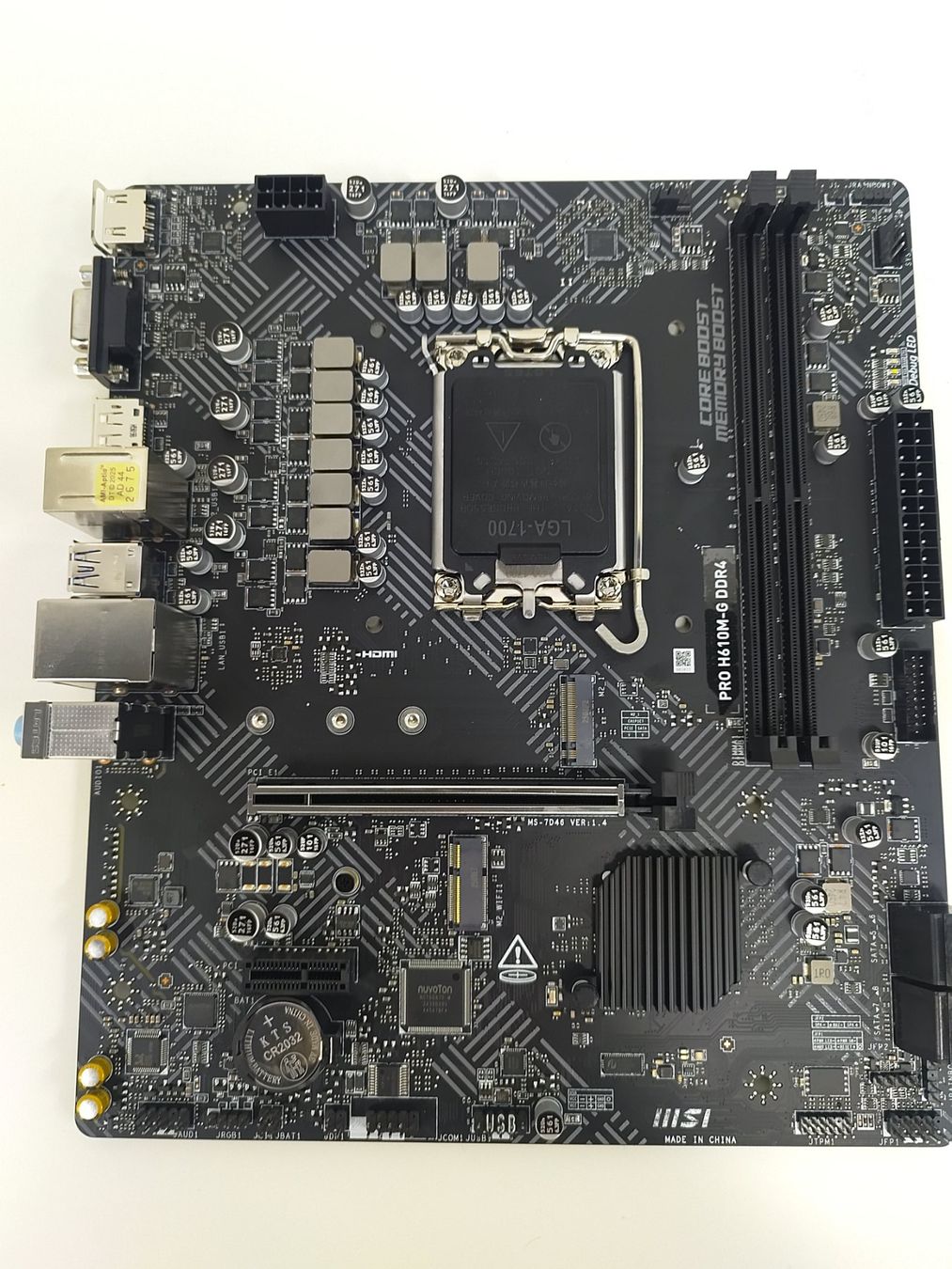 MSI Mainboards: Mainboard MSI Pro H610M-G DDR4 – Defekt aus Wald ZH von Acl