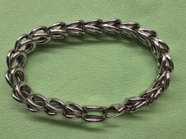 Armband Edelstahl Gliederarmband 20cm guter Zustand