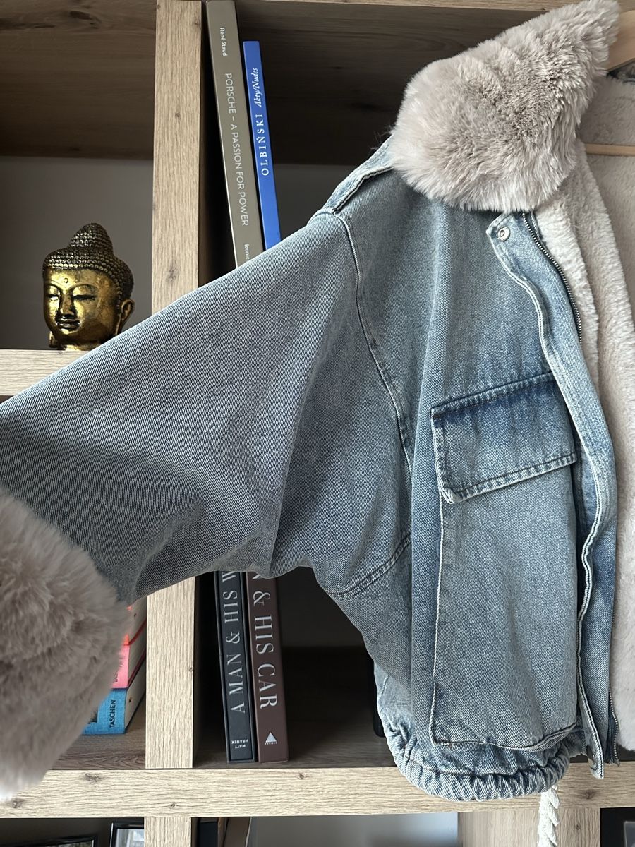 Jacken: Veste en jeans et fourrure – Neu (gemäss Beschreibung) aus La Croix (Lutry) von secondhandZara 3