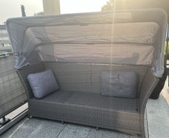 Lounge mit Sonnendach Kopfteil Verstellbar