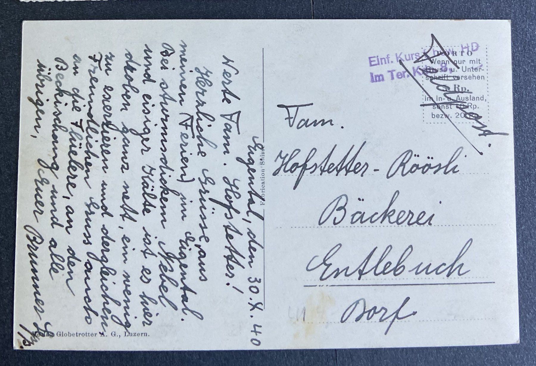 Cartoline postali: AK Eigental  Militärbaracken – Usato da Böckten venduto da Hansi36 1