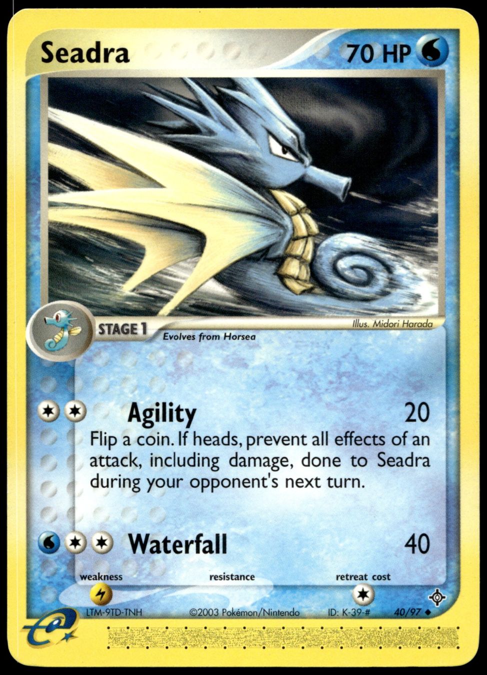 Pokémon Carte collezionabili: Seadra 40/97 Pokémon EX Dragon – Usato da Uster venduto da Madame_Cards