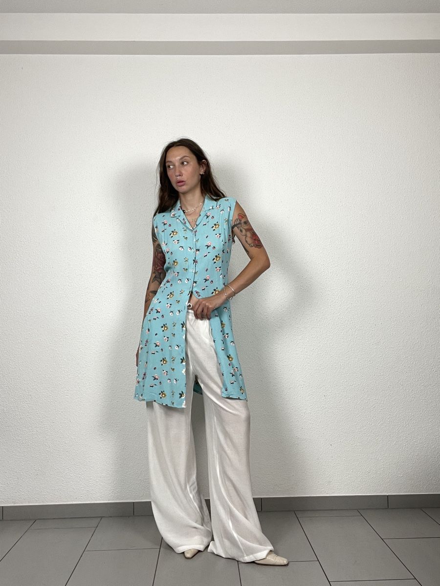 Vestiti: Vintage floral blue dress – Usato da Knonau venduto da Grapesvintage 8