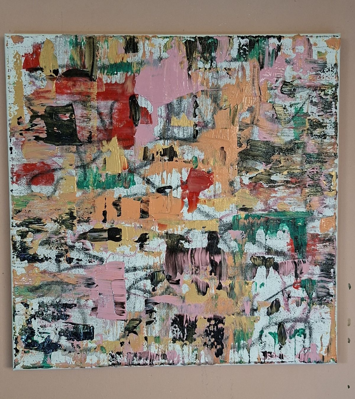 Dipinti: Abstraktes Bild auf 40×40 handmade – Nuovo (secondo la descrizione) da Riehen venduto da Steinbock1970 3