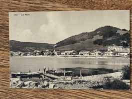 Alte PK / Le Pont - Gelaufen 1920