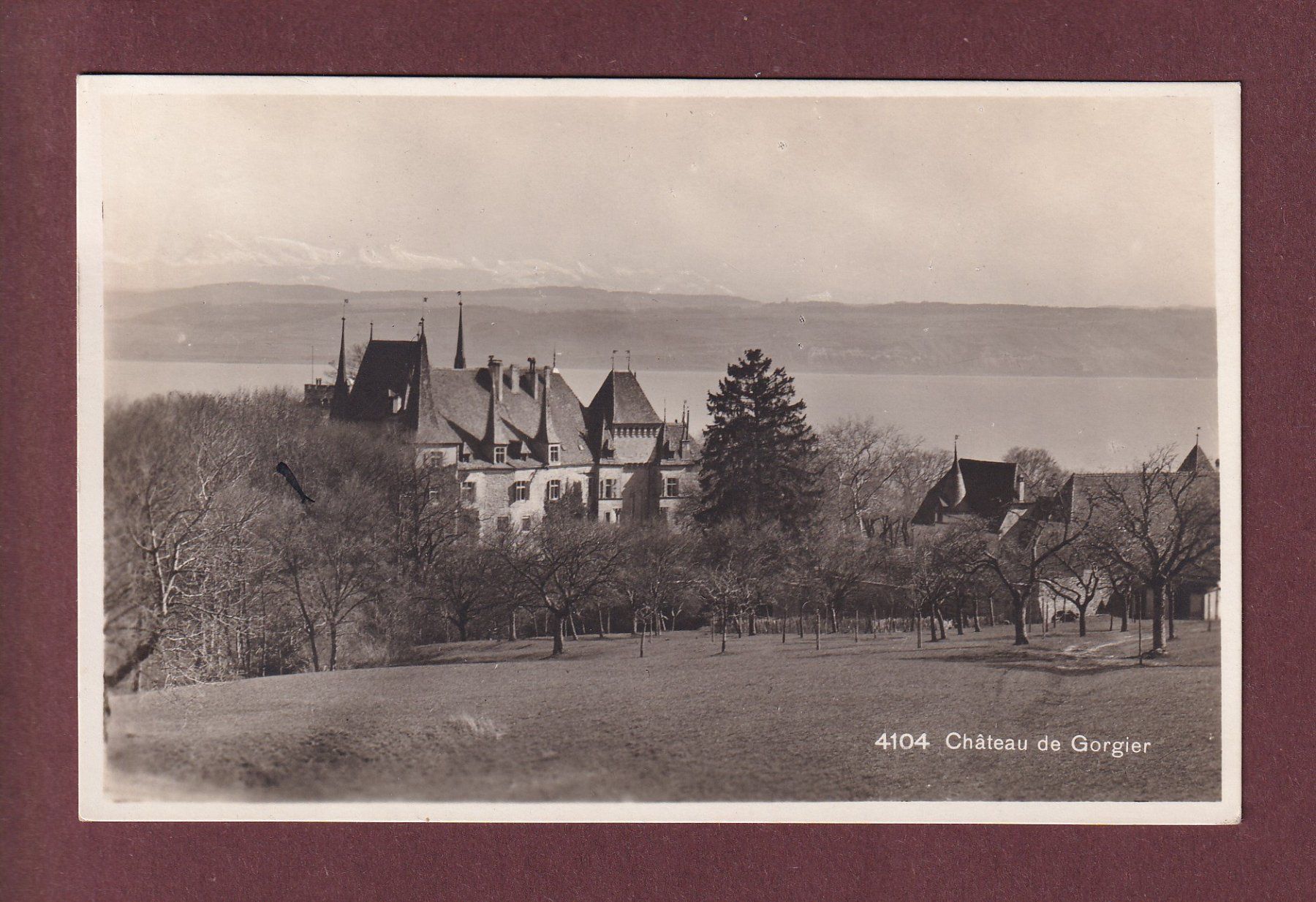Cartoline postali: Château de GORGIER - 1930 – Usato da Pully venduto da nicecards