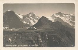 Männlichen BE Eiger Mönch Jungfrau Alpen Panorama