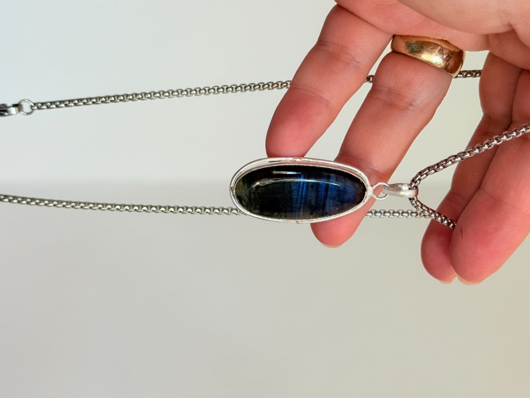 Catenine: Labradorite necklace – Nuovo e nell'imballaggio originale da Genève venduto da AGBERG 8