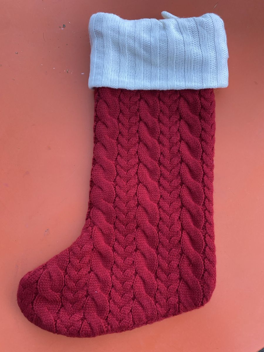 Tutte le decorazioni: Christmas Stocking, embroidered initial "T", new, 45cm – Nuovo e nell'imballaggio originale da Buttikon SZ venduto da Maxwelltime 1