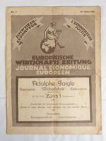 Schweizerische Wirtschafts Zeitung von 1920