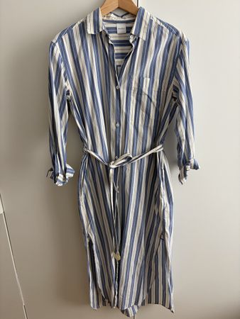 Hemdkleid Max Mara gestreift blau weiss Grösse 38