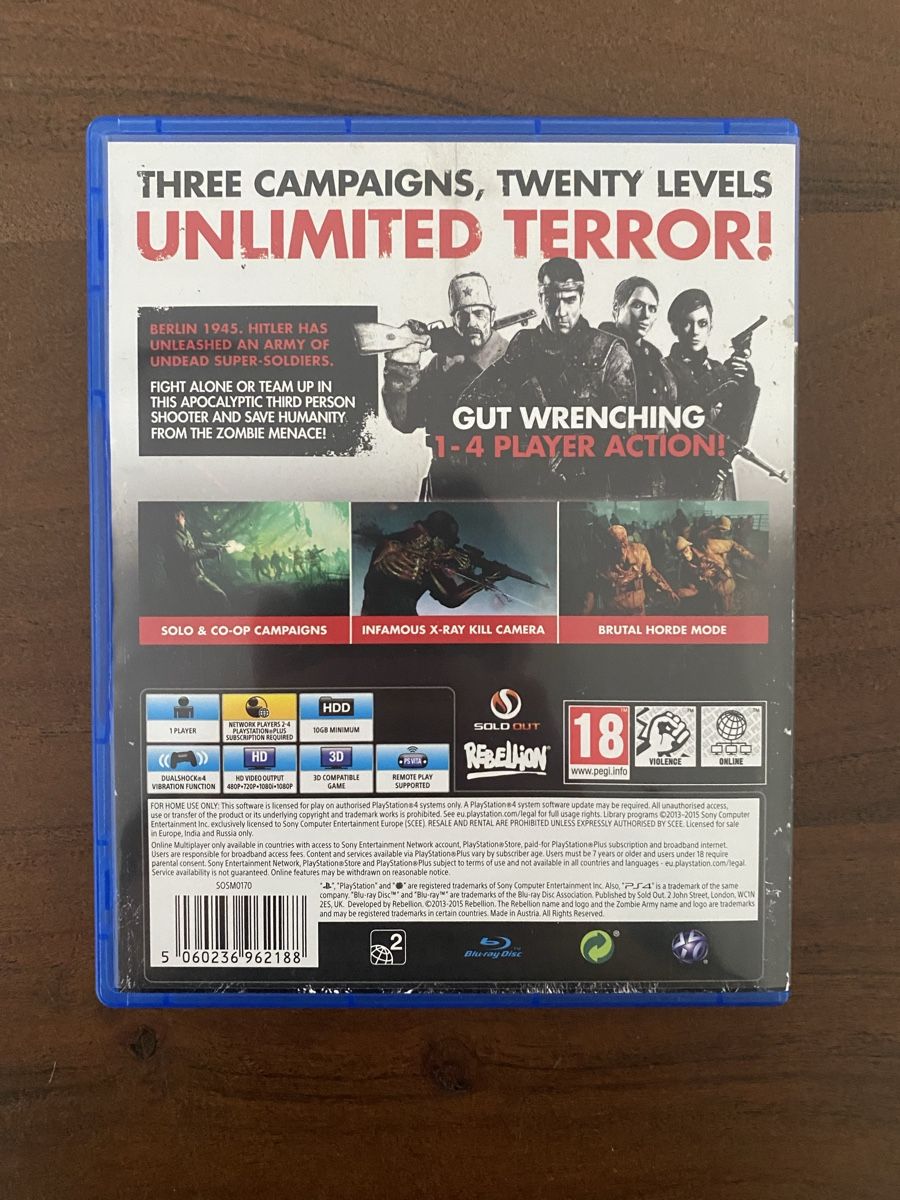 Sony Giochi: Zombie Army Trilogy für PS4 – Usato da Thunstetten venduto da Virus_33 2