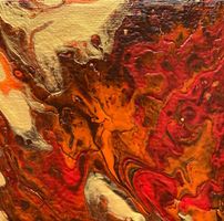 Acrylbild Nr. 6659, Grösse 10x10cm incl. kleiner Staffel