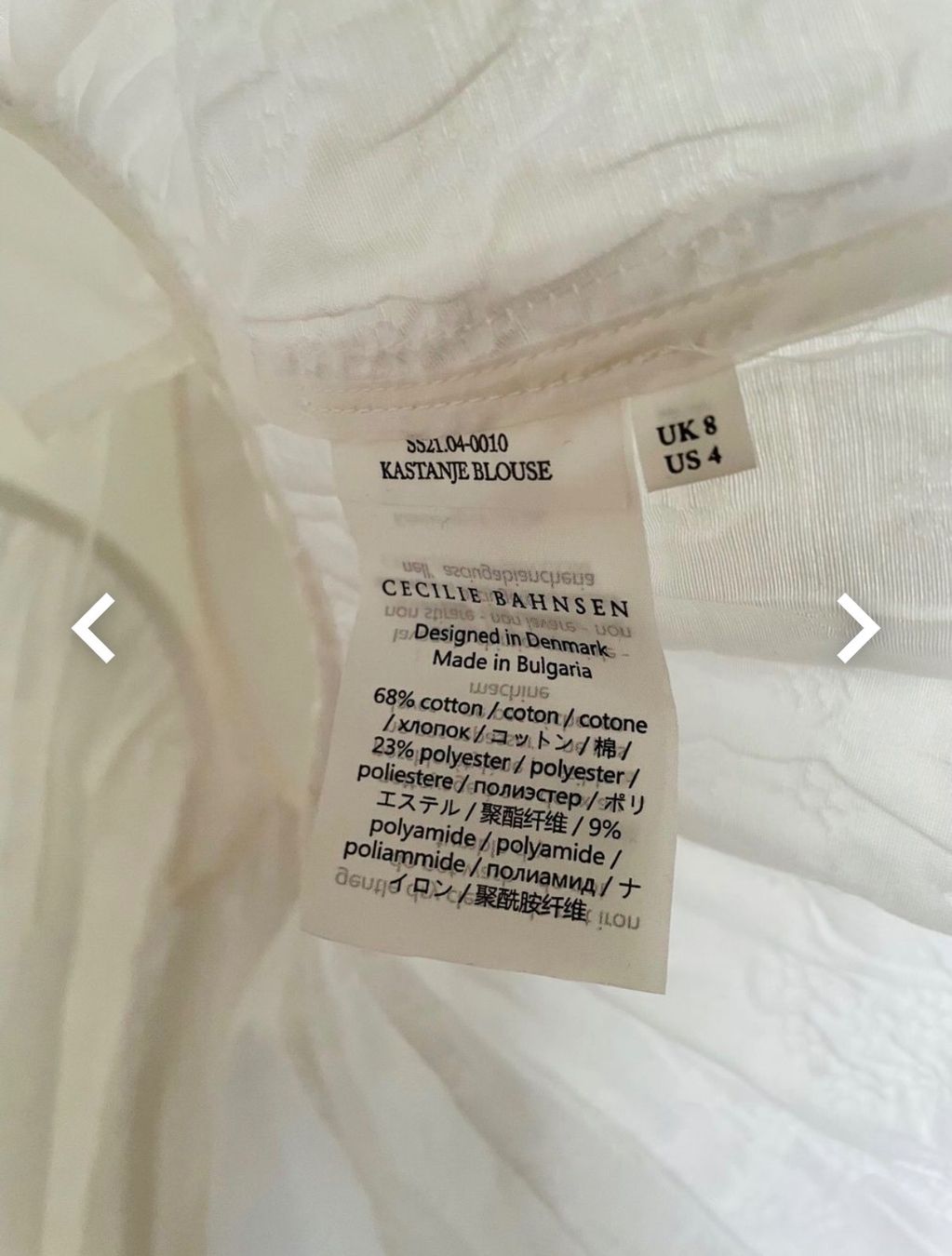 Top: Cecilie Bahnsen Bluse – Usato da Bern venduto da alcappone 2