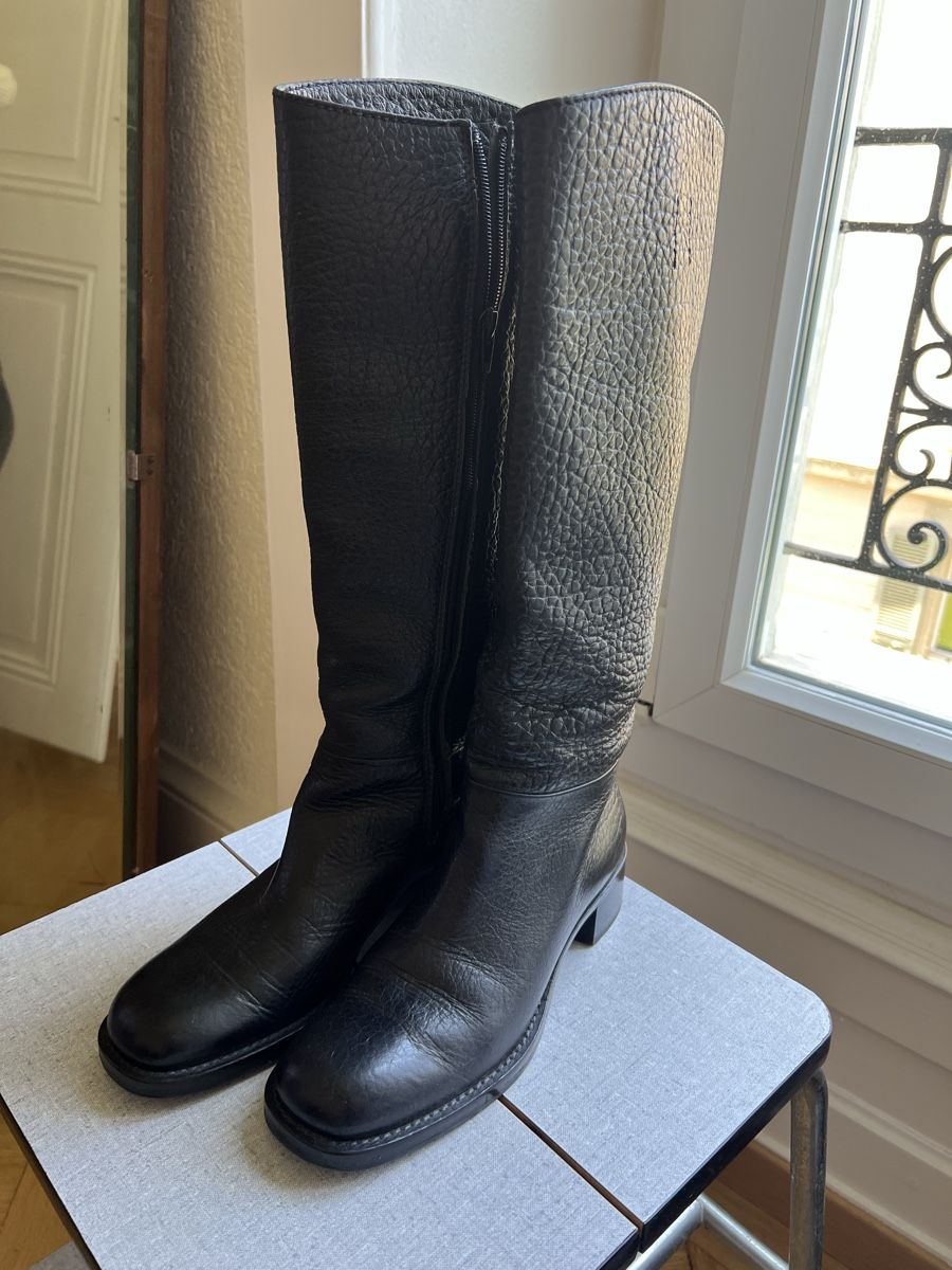 Prada Damenschuhe: Bottes en cuir Prada taille 46 – Gebraucht aus Lausanne von Papi_Turlup