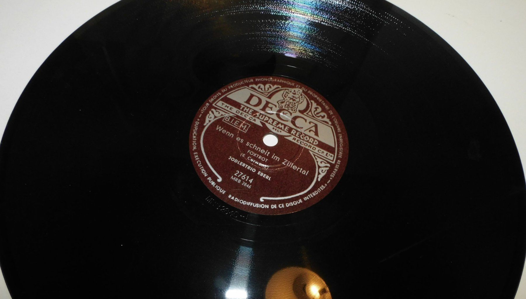 Dischi in vinile: Grammo LP Schellack - A Almhüttl - Jodlertrio Eberl – Usato da Sursee venduto da 76 5