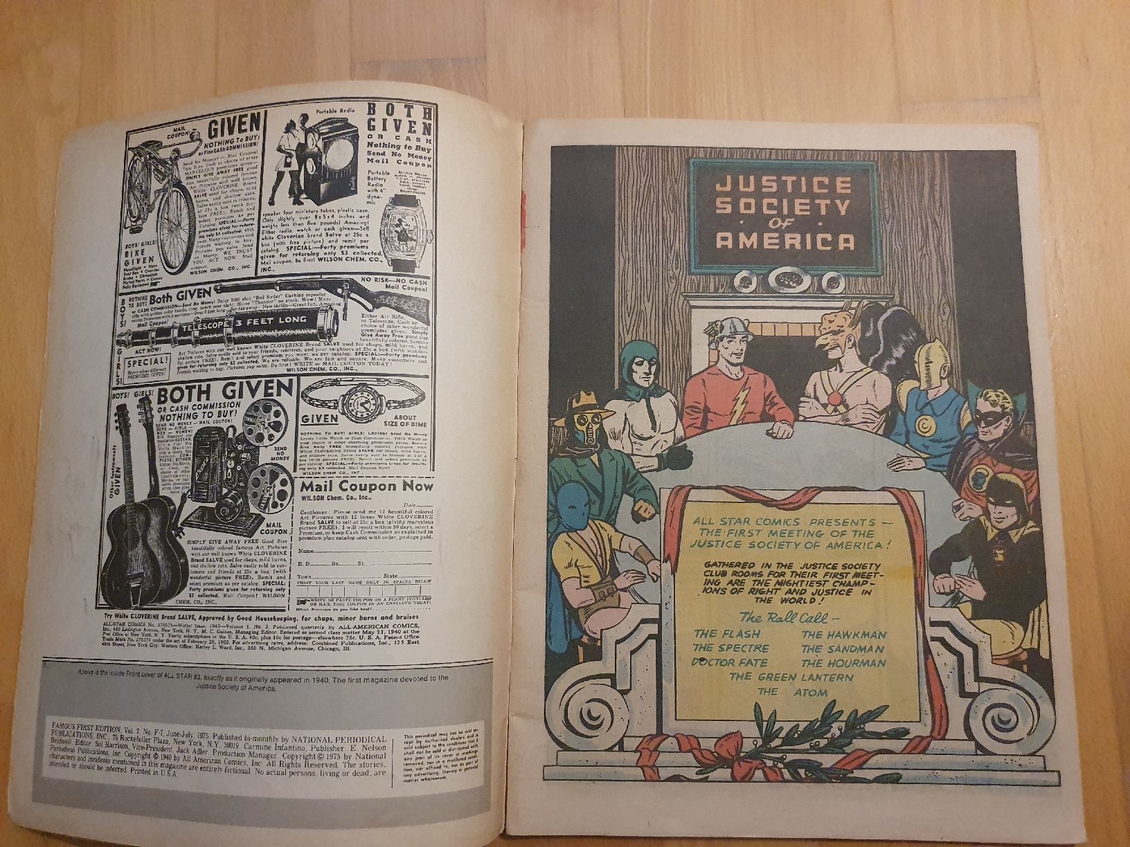 Fumetti: All Star Comics #3 - DC Comics Famous 1st Edition 1975 – Usato da Zürich venduto da Comixbazaar 2