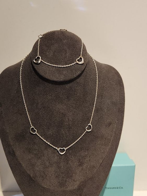 Tiffany & Co.Open Heart Kette & Armband 925 Silber Set origi | Kaufen ...