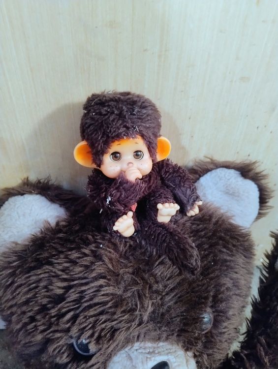 une SEULE chaussure pour KIKI ours peluche Monchichi années 80 TBE