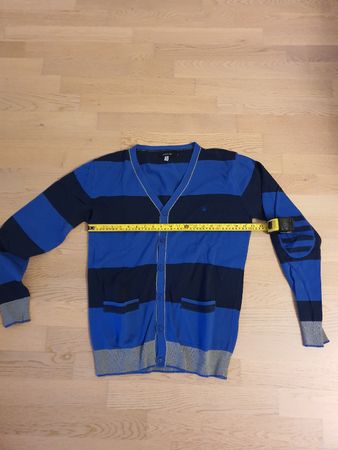 Junk de Luxe Cardigan. Men's Size L. Striped. Nice condition