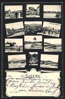Luzern, Hotel du Lac und Kappelerbrücke