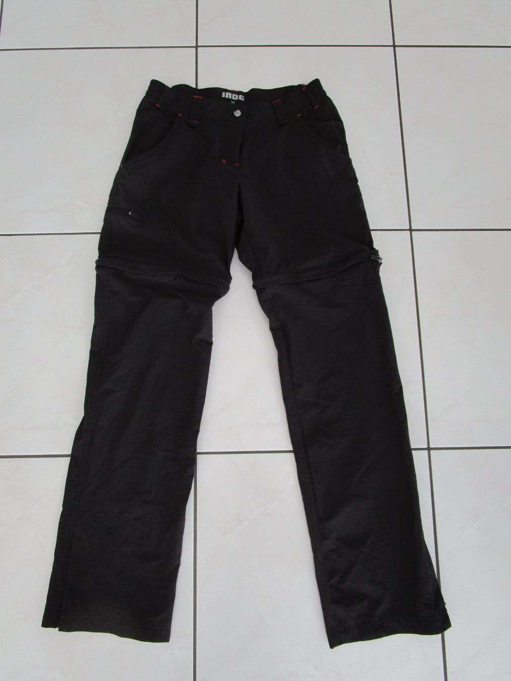 Pantaloni: Zip-Hose Wanderhose Gr. 36 INOC schwarz – Usato da Volketswil venduto da Megaissimo