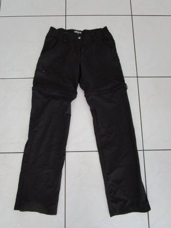 Zip-Hose Wanderhose Gr. 36 INOC schwarz