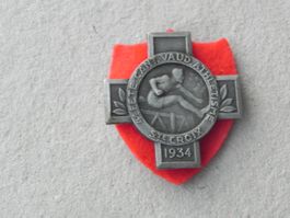 Sport Abzeichen Brosche Medaille Ste. Croix VD Waadt 1934