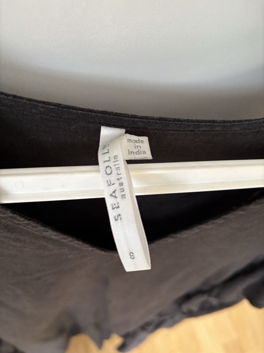 Seafolly Kleider: Seafolly Kleid S schwarz 100% Linen – Gebraucht aus Fribourg von dafral 1