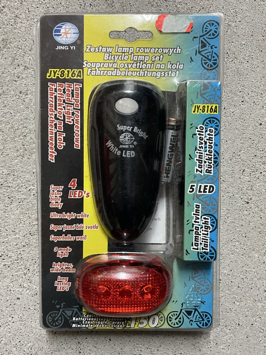 Pezzi di ricambio: Fahrradlampen-Set LED neu – Nuovo (secondo la descrizione) da Wil SG venduto da man_jcm5