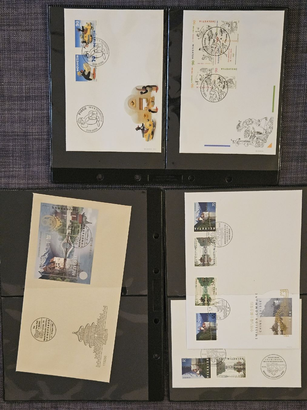 Alle Briefmarken: Sammlung FDC 1998 - 2000 / 36 Ersttagesbriefe Briefmarken – Gebraucht aus Oberdorf BL von BaldenEagle 2