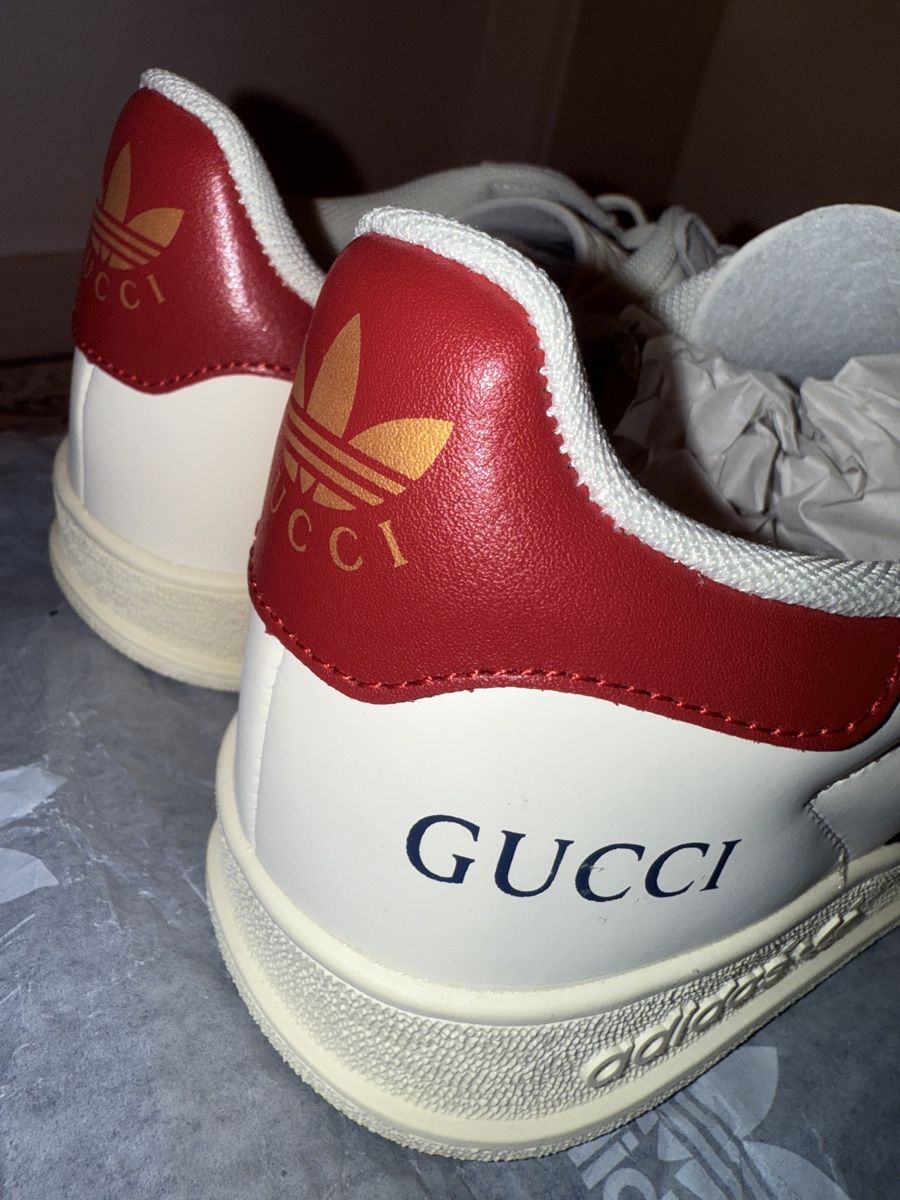 adidas gazelle silver green womens Adidas x Gucci Men's Gazelle Original GG Canvas red Low Top Sneakers