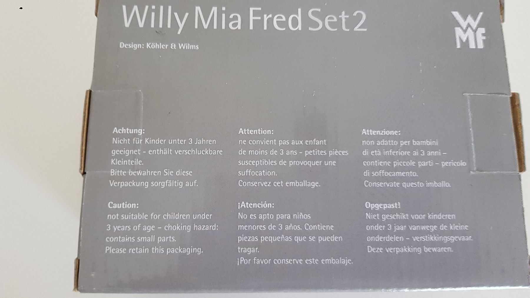WMF Altre Stoviglie: WMF Willy Mia Fred Set 2 - Lustiger  Eierbecher – Nuovo e nell'imballaggio originale da Staufen venduto da Fleby84 2