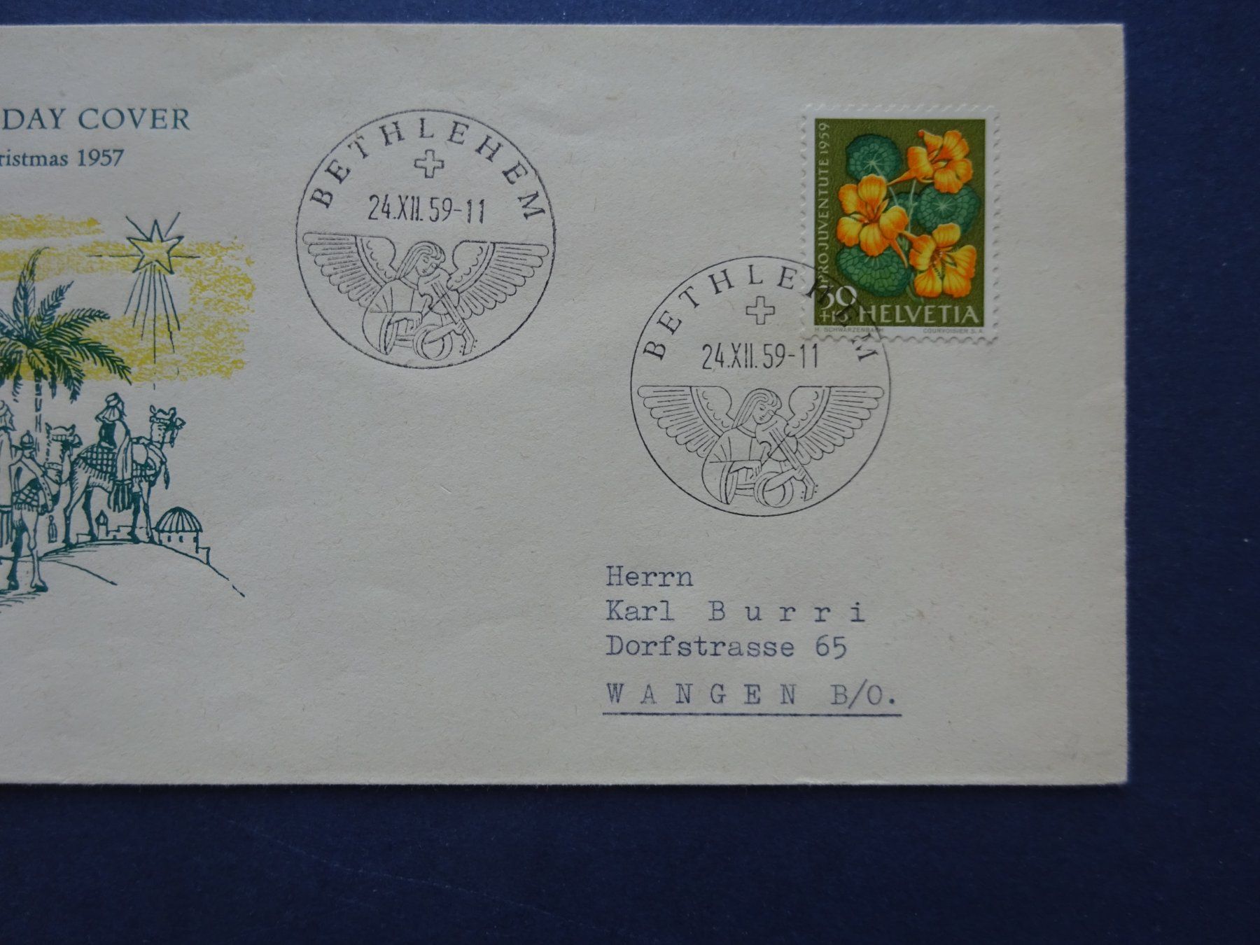 Tutti i francobolli: 1959 Pro Juventute wunderschöner Brief – Usato da Appenzell-Steinegg venduto da adi1975 2