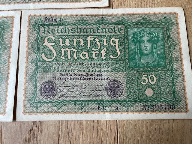 Banconote: Reichsbanknoten 50 Mark – Usato da Herisau venduto da ErWi9100 1